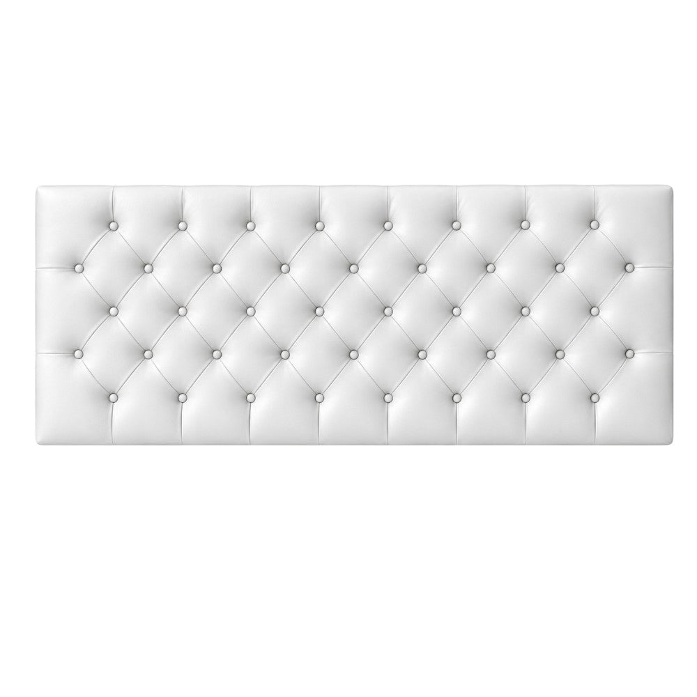 Cabecero Rombos Blanco Sintético