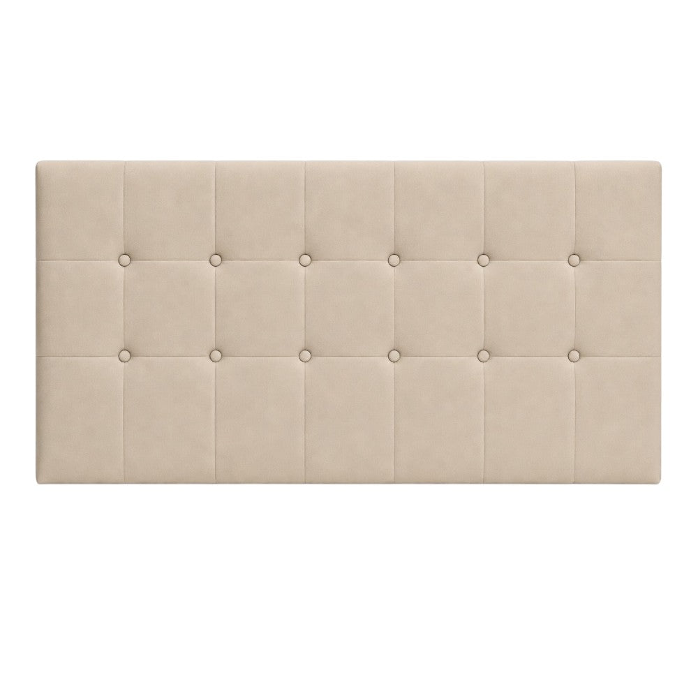 Cabecero Cuadros Beige Tela