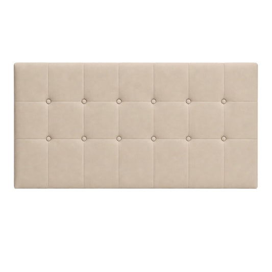 Cabecero Cuadros Beige Tela