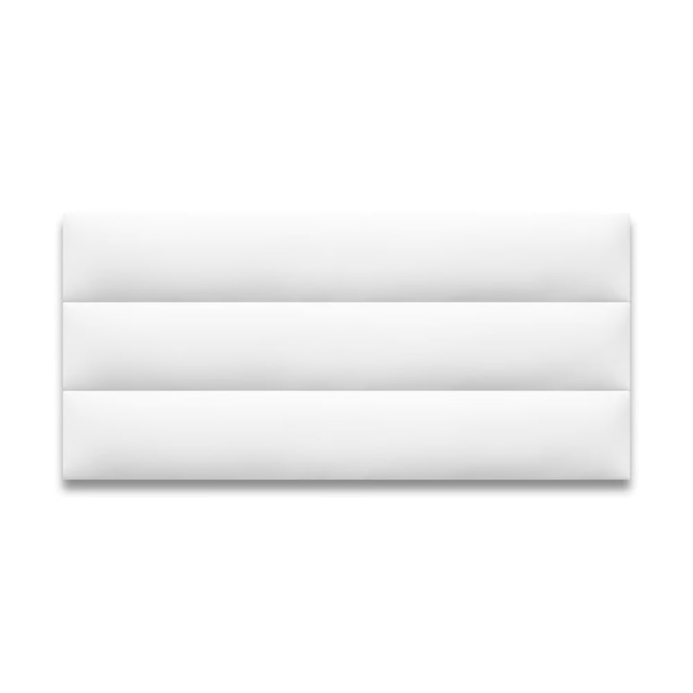 Cabecero Paneles Horizontal Blanco Sintético