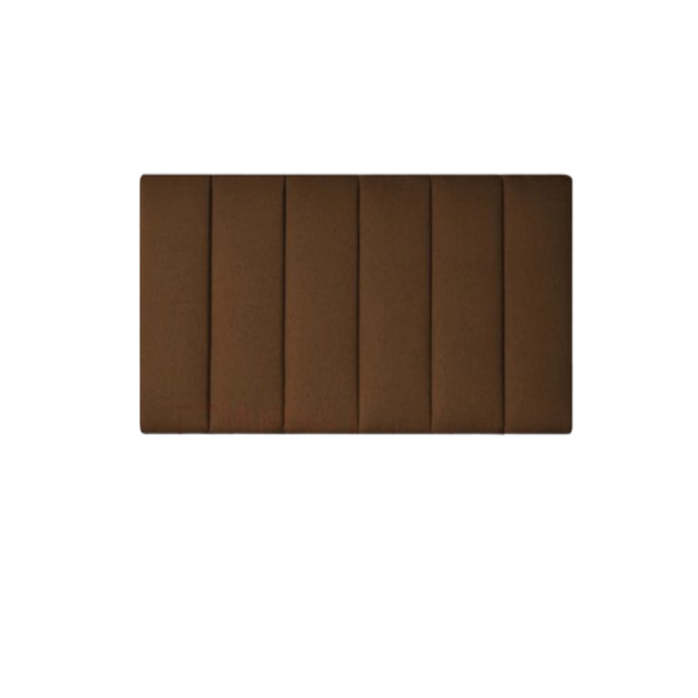 Cabecero Paneles Verticales Chocolate Tela
