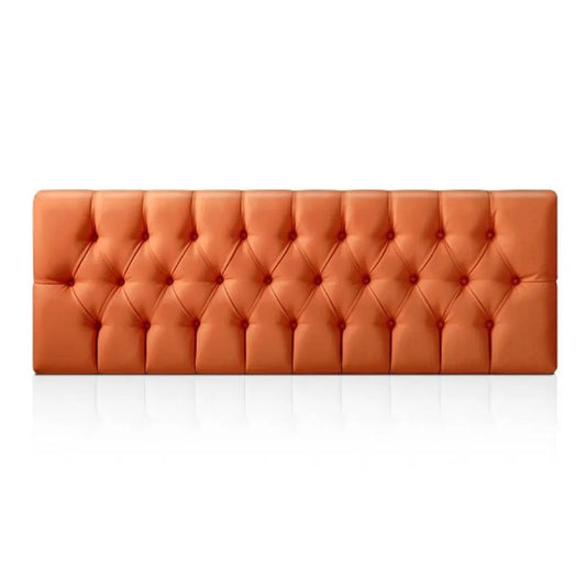 Cabecero Rombos Naranja Sintetico