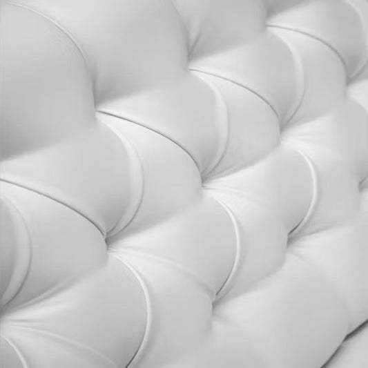 Cabecero Rombos Blanco Sintético