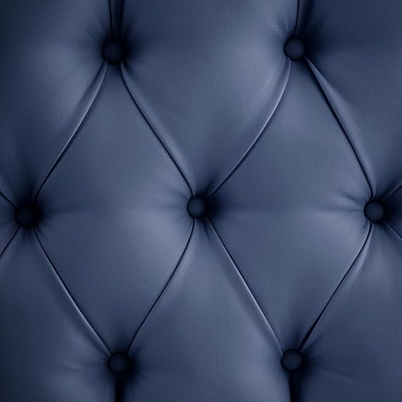 Cabecero Rombos Con Pata Azul Sintético