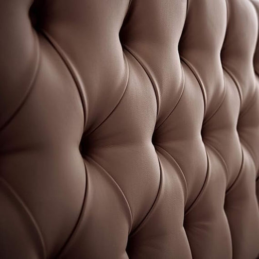 Cabecero Rombos Con Pata Chocolate Sintético