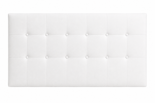 Cabecero Cuadros Blanco Tela