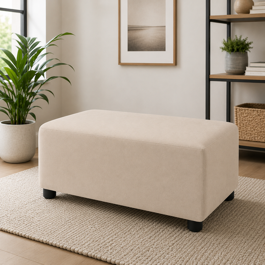 Puff Decorativo 80x40 Beige