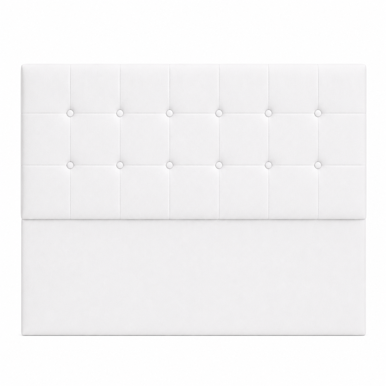 Cabecero Cuadros Con Pata Blanco Tela