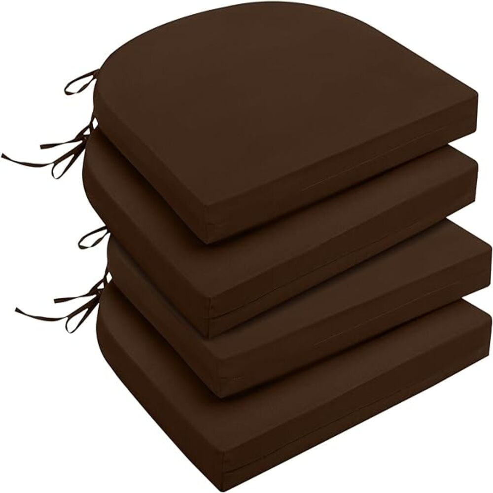 Cojín Para Silla Semi Redondo Chocolate