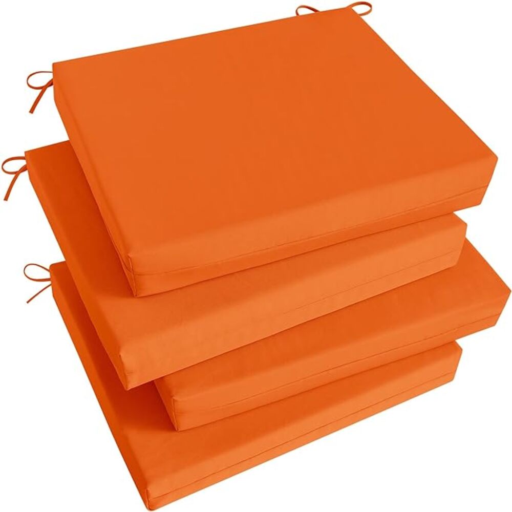 Cojín Para Silla Cuadrado Naranja