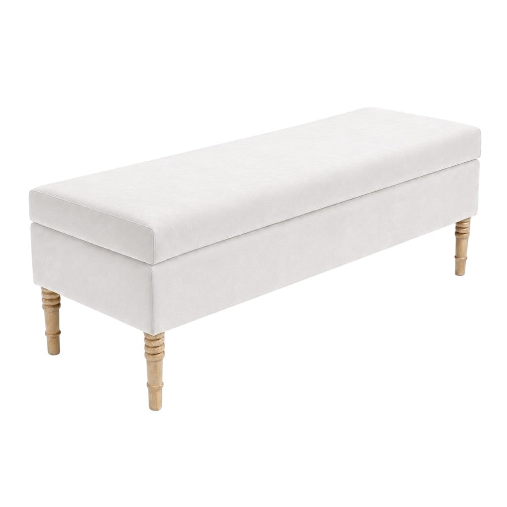 Puff Baul Aura 100x40x50 Blanco