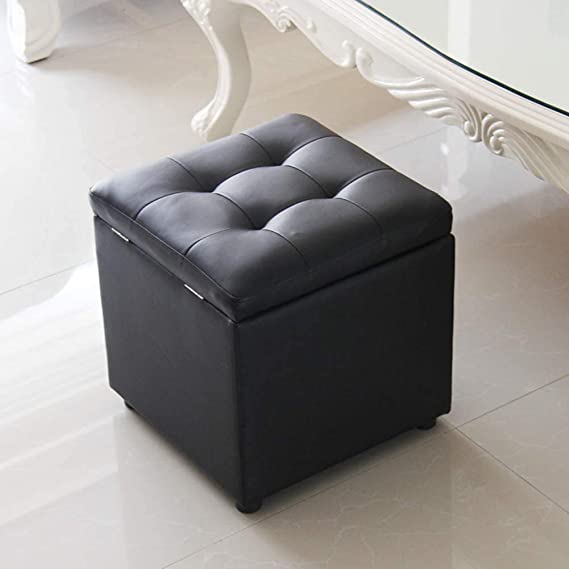 Puff Baúl 40 x 40 Negro