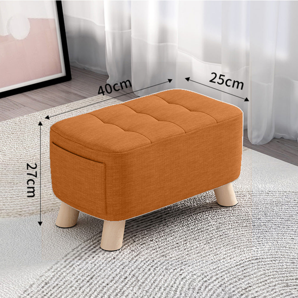 Puff Posa Pie Naranja