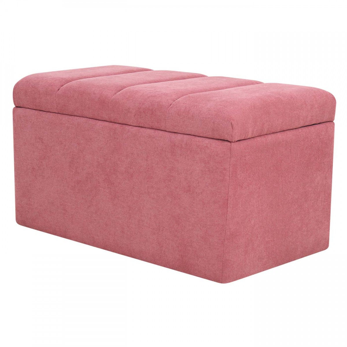 Puff Baúl Paneles 100x40 Rosado