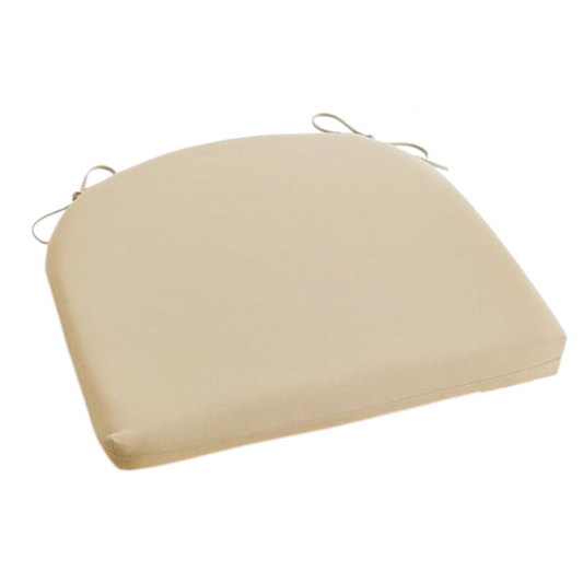 Cojín Para Silla Semi redondo Beige