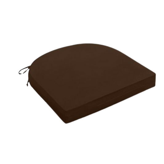 Cojín Para Silla Semi Redondo Chocolate