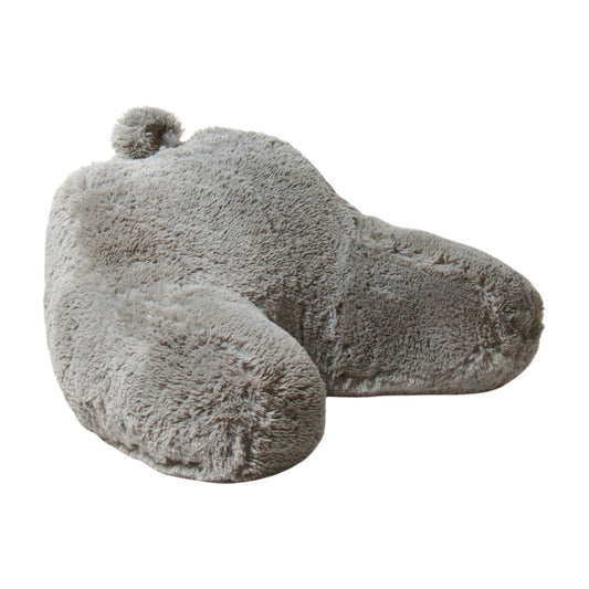 Cojín Anatómico Lectura y Tv Peluche Gris