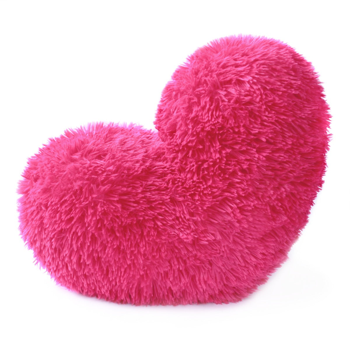 Cojín Corazón Peludo Fucsia