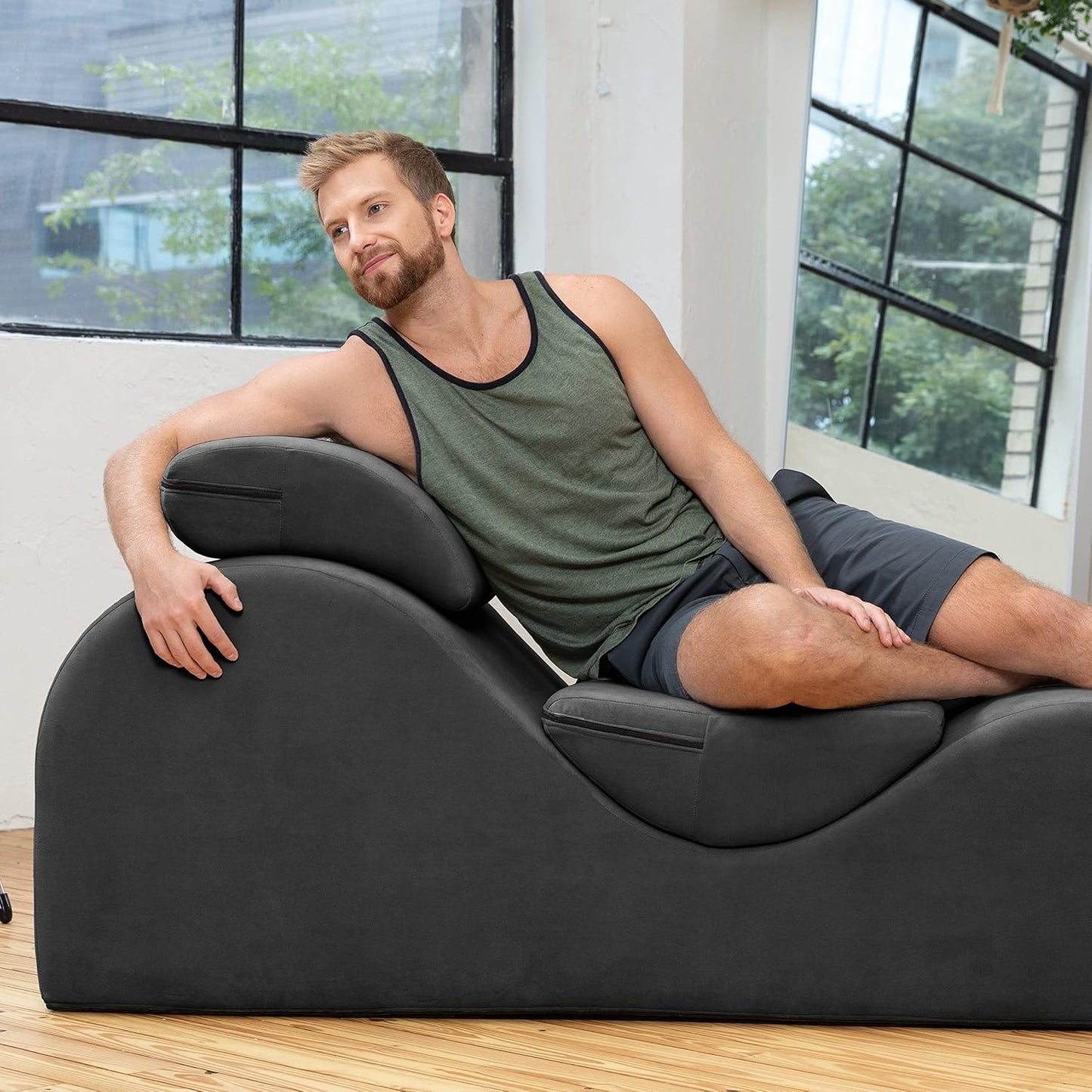 Tumbona Para Yoga Negro