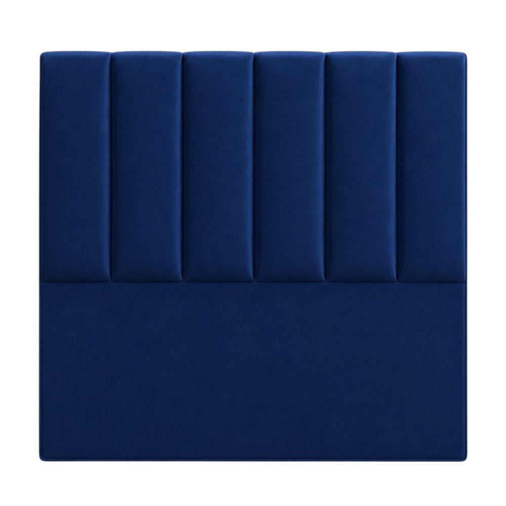 Cabecero Paneles Verticales Con Pata Indigo Tela