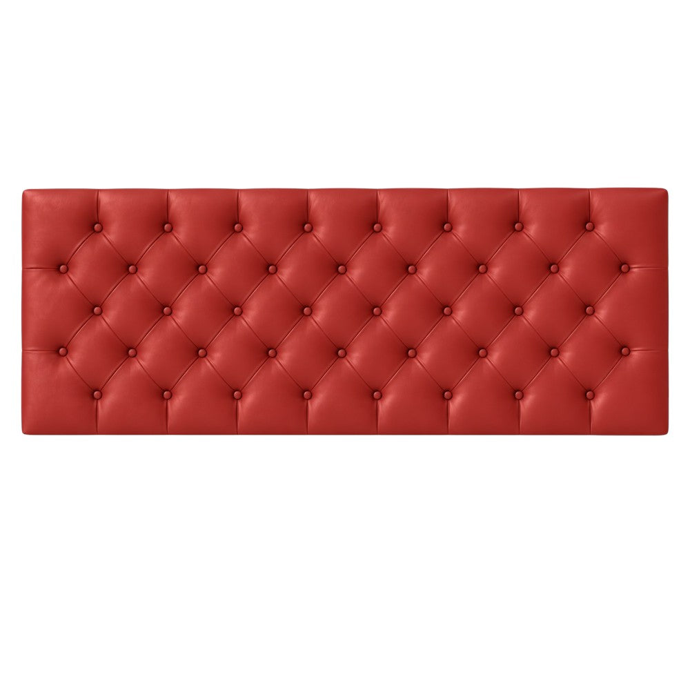 Cabecero Rombos Rojo Sintético