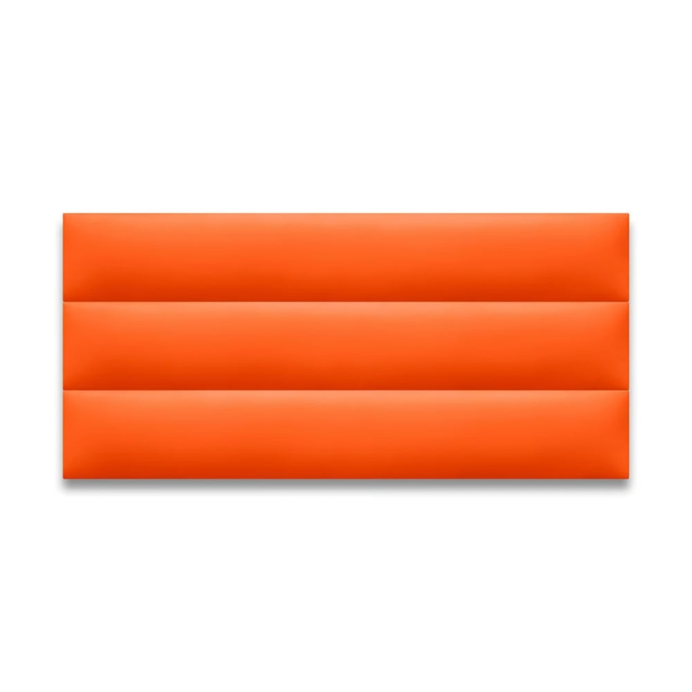 Cabecero Paneles Horizontal Naranja Sintético
