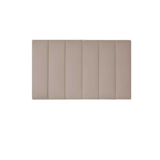 Cabecero Paneles Verticales Beige Tela