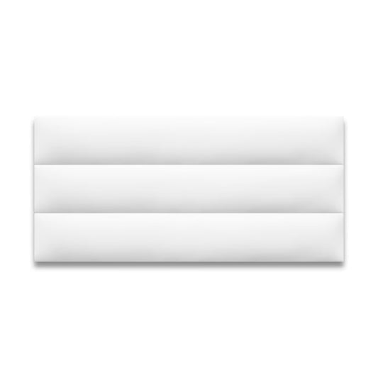 Cabecero Paneles Horizontal Blanco Sintético