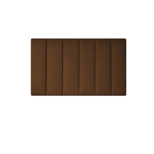 Cabecero Paneles Verticales Chocolate Tela