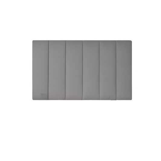 Cabecero Paneles Verticales Gris Claro Tela