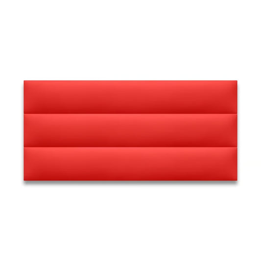 Cabecero Paneles Horizontal Rojo Sintético