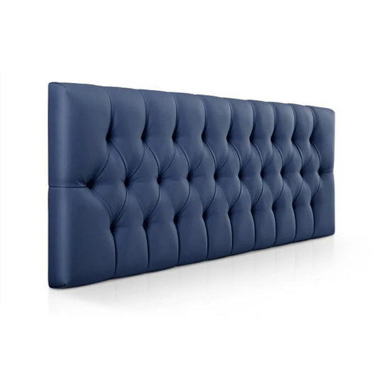 Cabecero Rombos Azul Sintético