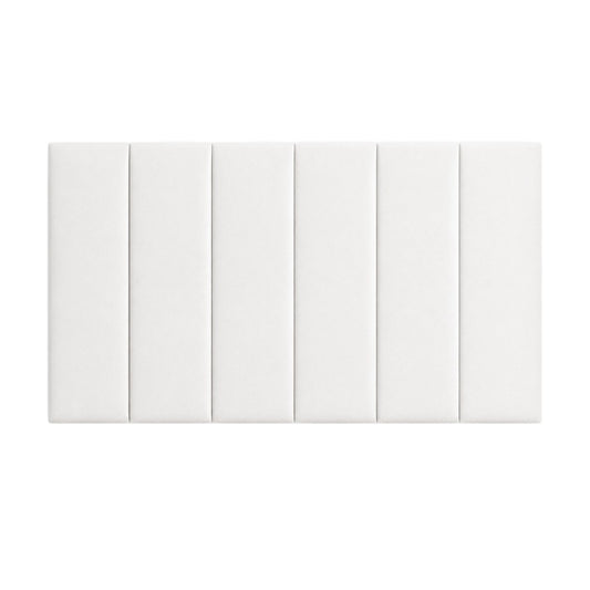 Cabecero Paneles Verticales Blanco Tela