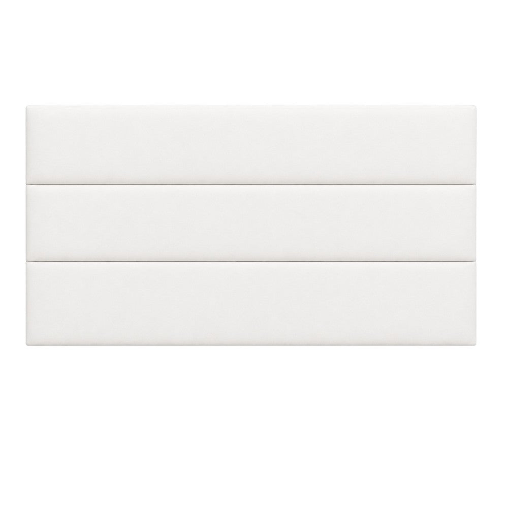 Cabecero Paneles Horizontal Blanco Tela