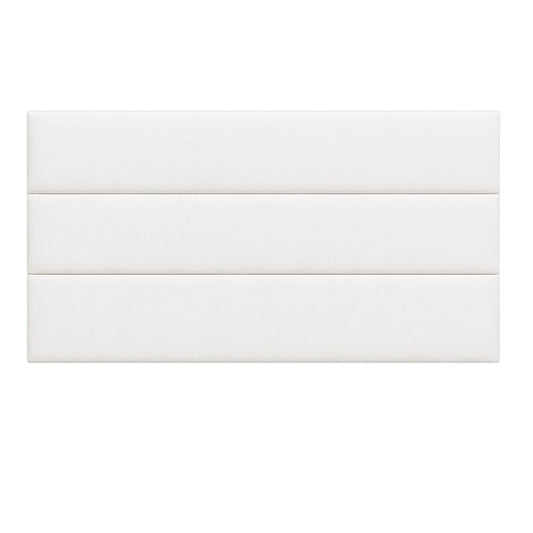 Cabecero Paneles Horizontal Blanco Tela