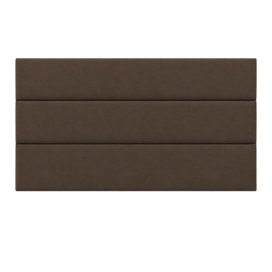 Cabecero Paneles Horizontal Chocolate Tela