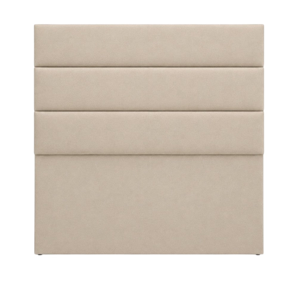 Cabecero Paneles Horizontales Con Pata Beige