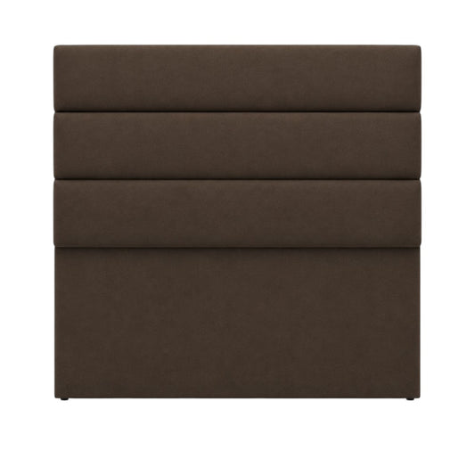 Cabecero Paneles Horizontales Con Pata Chocolate