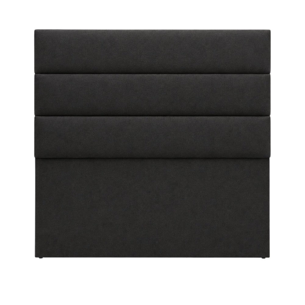 Cabecero Paneles Horizontales Con Pata Dark Grey