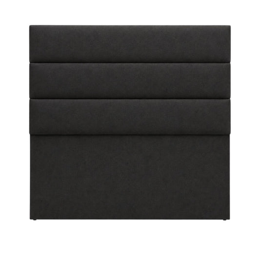 Cabecero Paneles Horizontales Con Pata Dark Grey