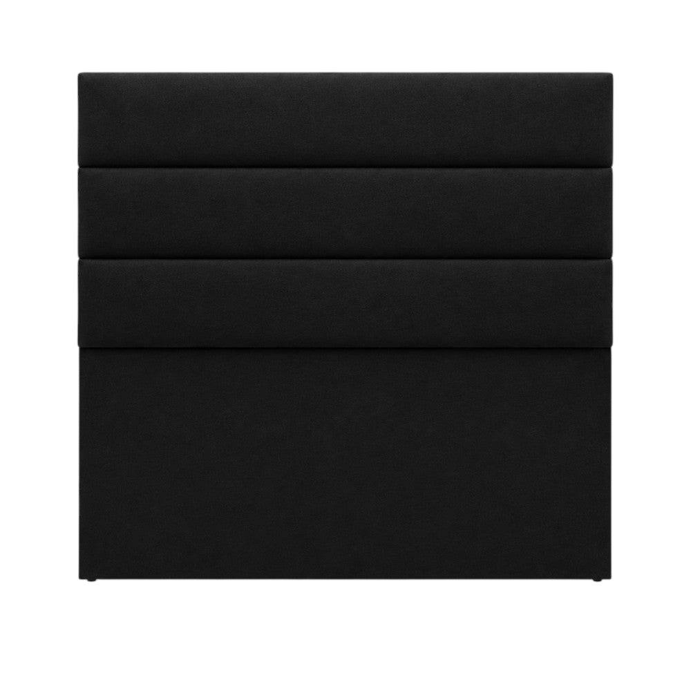 Cabecero Paneles Horizontales Con Pata Negro
