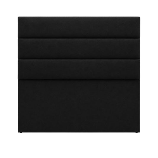 Cabecero Paneles Horizontales Con Pata Negro