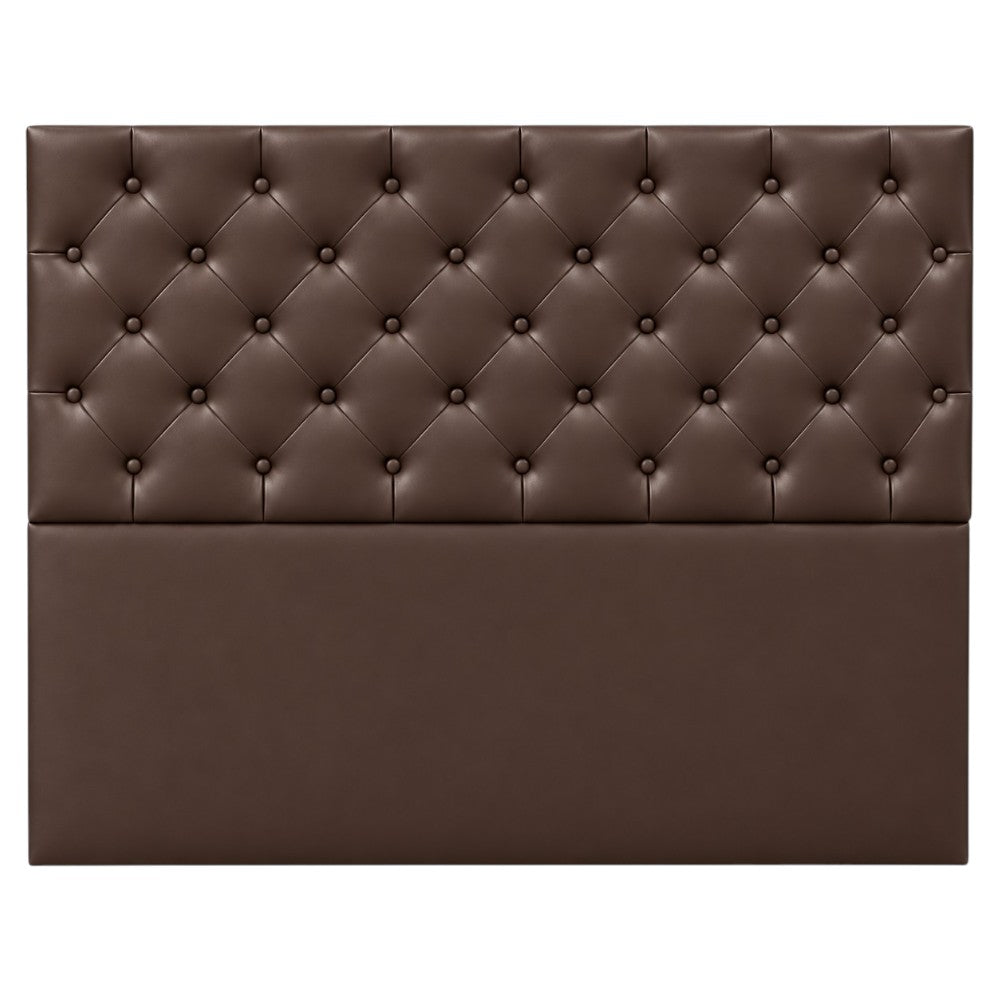 Cabecero Rombos Con Pata Chocolate Sintético