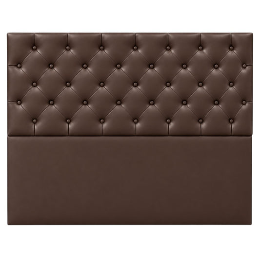 Cabecero Rombos Con Pata Chocolate Sintético