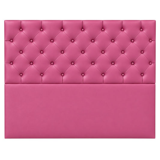 Cabecero Rombos Con Pata Fucsia Sintético