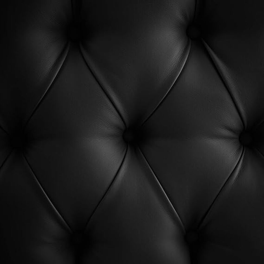Cabecero Rombos Negro Sintético