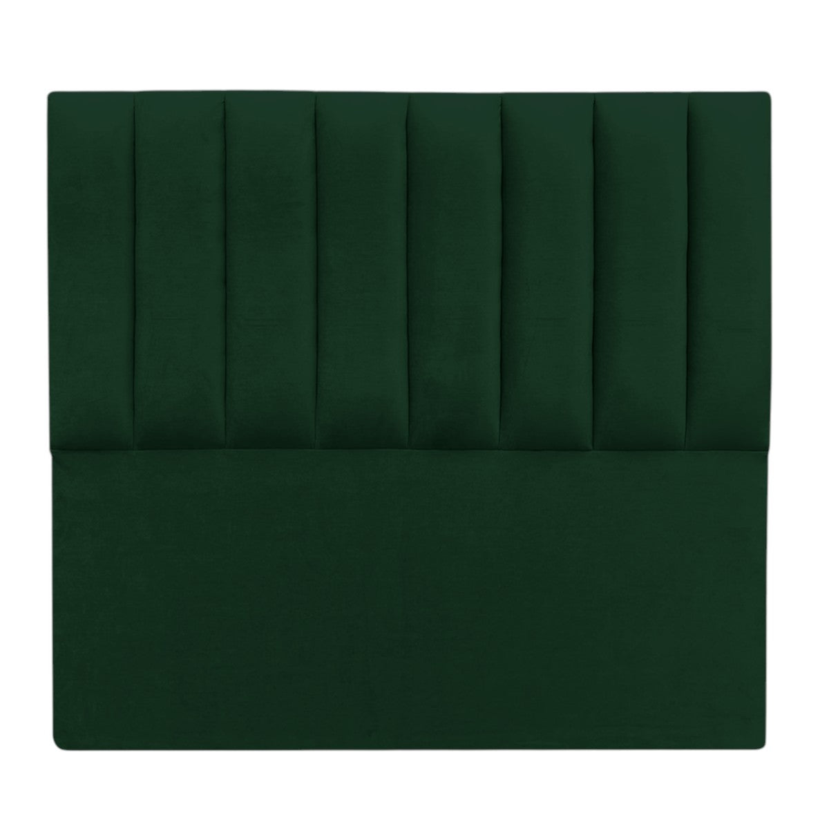 Cabecero Paneles Verticales Con Pata Esmeralda Tela
