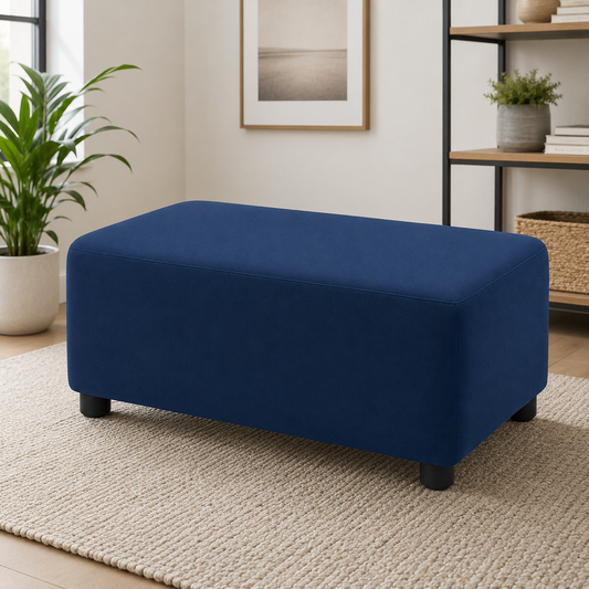 Puff Decorativo 80x40 Azul