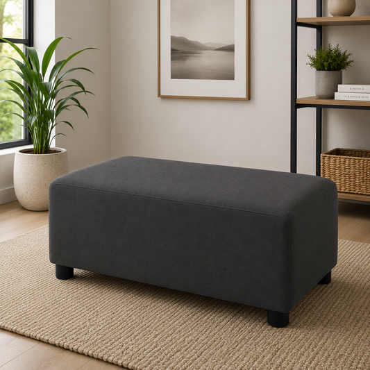 Puff Decorativo 80x40 Dark Grey