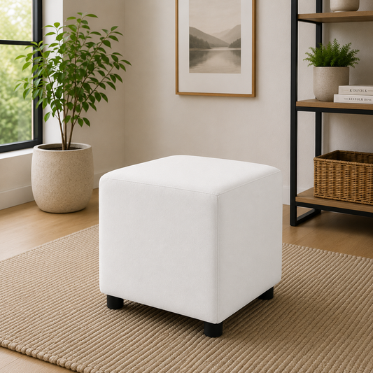 Puff Decorativo Blanco